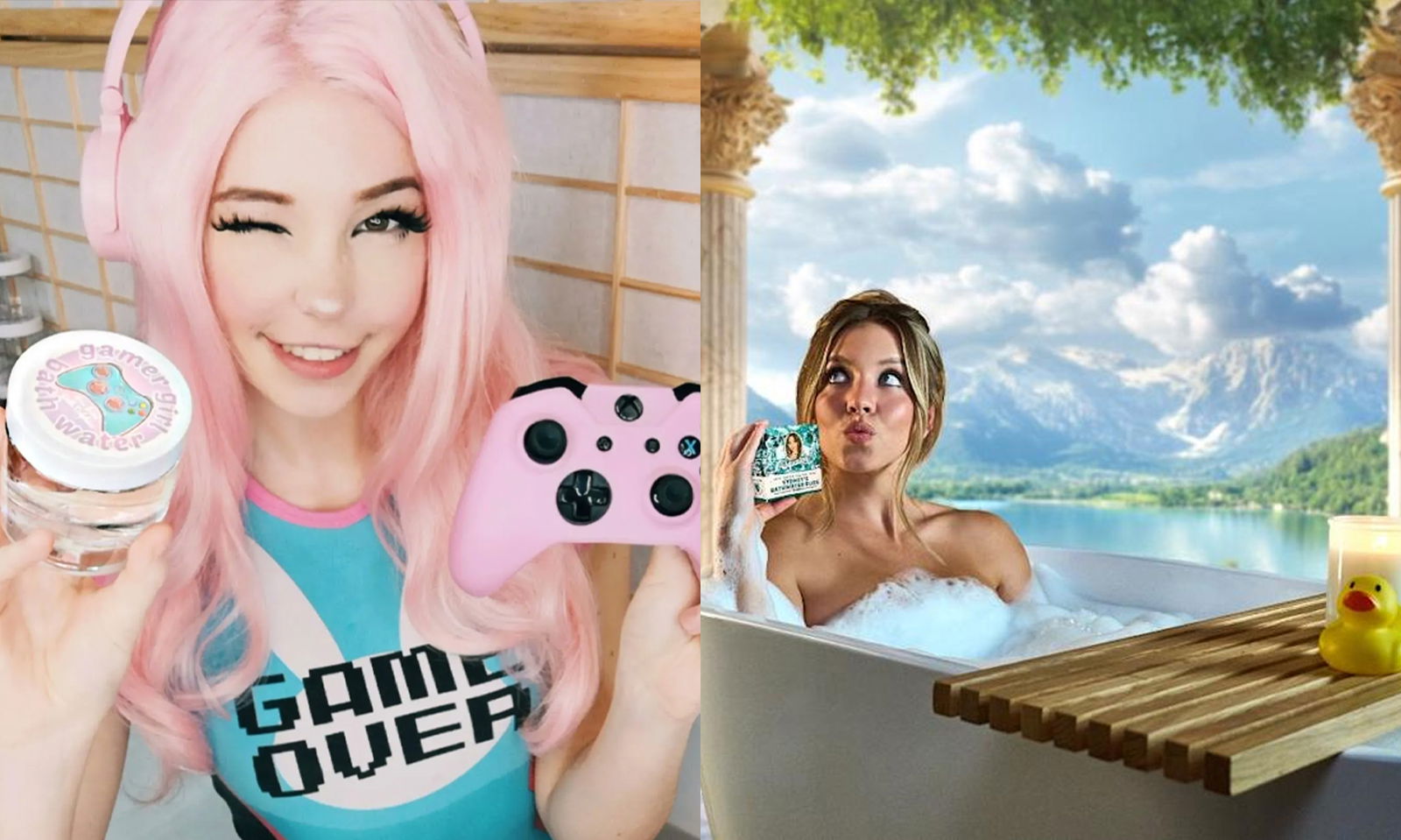 Belle Delphine en Sydney Sweeney