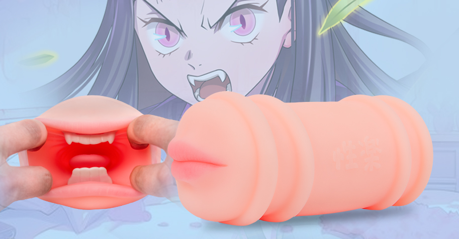 Nezuko's Double Tooth Blowjob